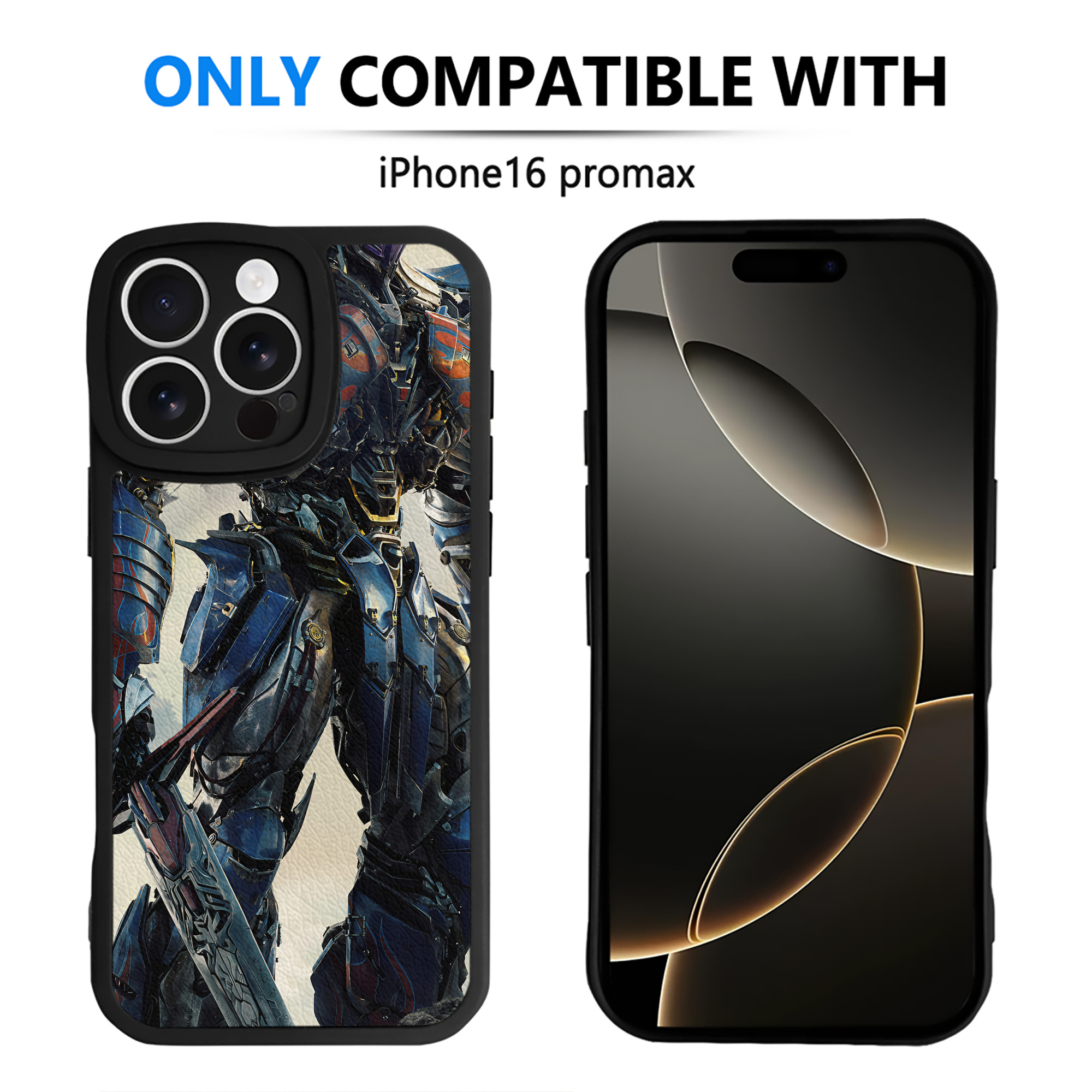 （画像用） Transformers トランスフォーマー 【iPhone 16シリーズ対応】シリコンスマホケース（レザー調） 材質：シリコン